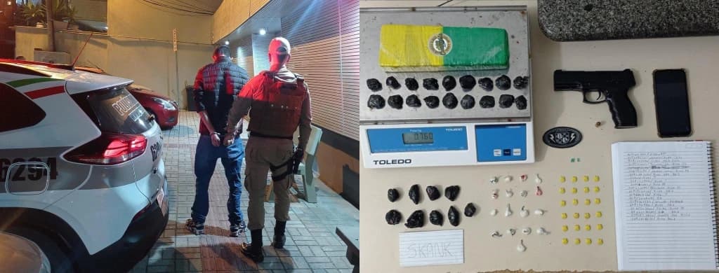 Mãe e filho são presos por tráfico de drogas em Itapema