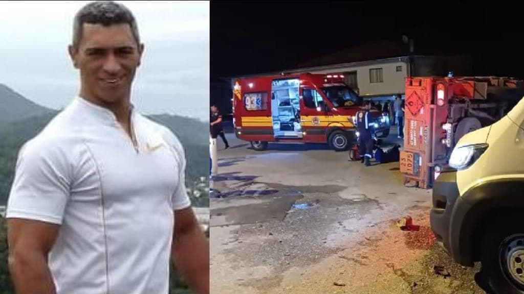 Identificado trabalhador que morreu após caminhão de gás tombar em acidente