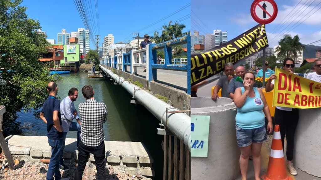 “A ponte do Perequê pode ser reaberta”, garante prefeito de Bombinhas