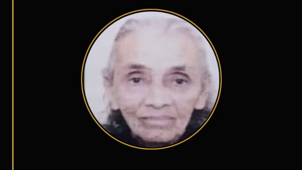 Nota de falecimento de Maria Souza de Lima