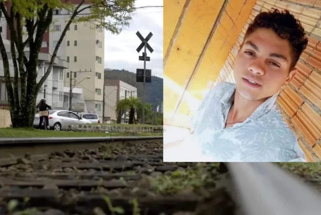 Jovem que morreu esmagado por trem em SC é identificado