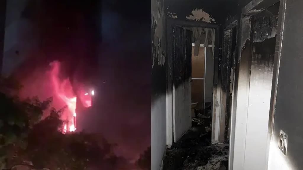 Homem toca fogo no apartamento da companheira em Florianópolis e gato morre