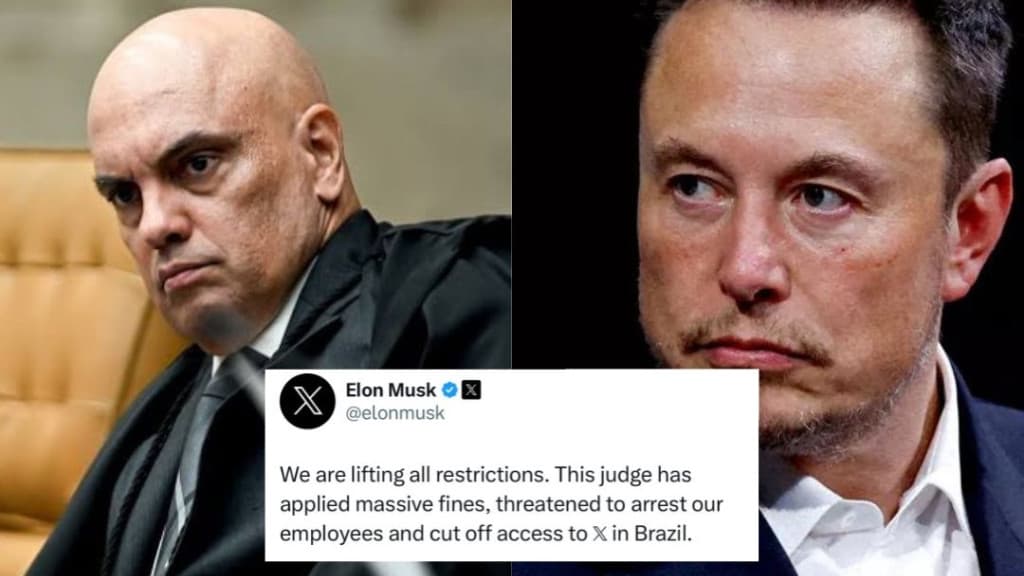 URGENTE: Musk diz que Moraes ameaçou prender funcionários do Twitter e acusa censura do STF