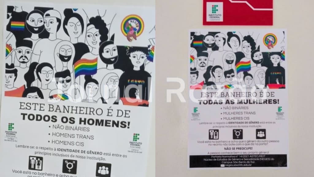 IFC de Santa Catarina adota banheiros unissex: “para todes”