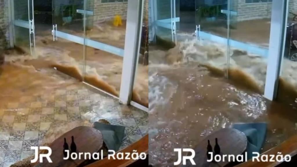 “Parecia um tsunami”: hotel é invadido por forte correnteza no RS