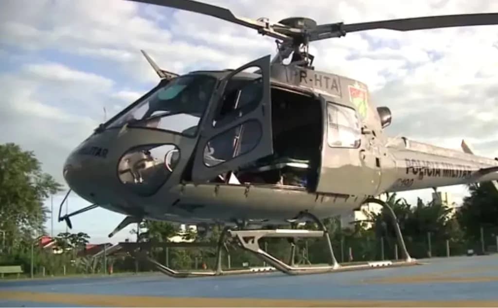Perseguição com helicóptero termina criminosos presos em SC