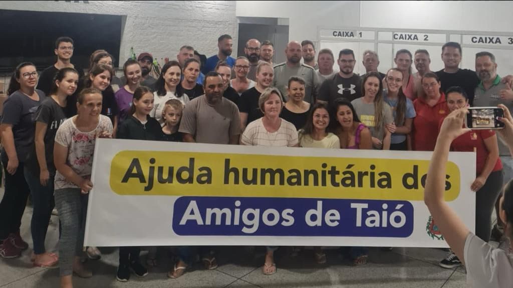 Taió se mobiliza em campanha histórica de doações para ajudar vítimas de enchente