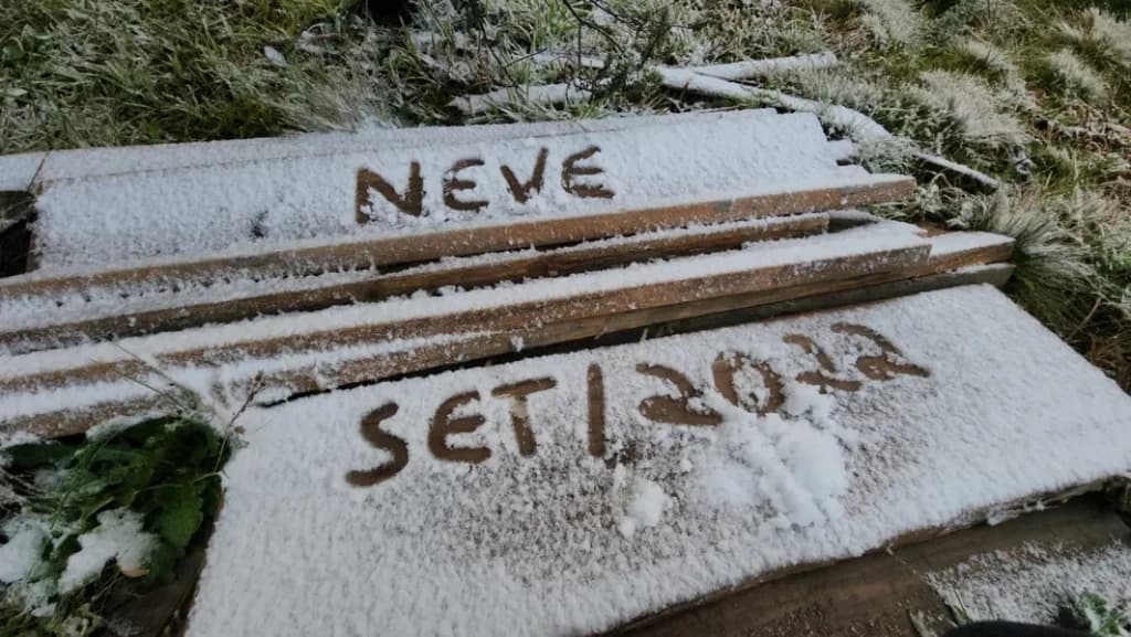 Novembro em Santa Catarina será de neve