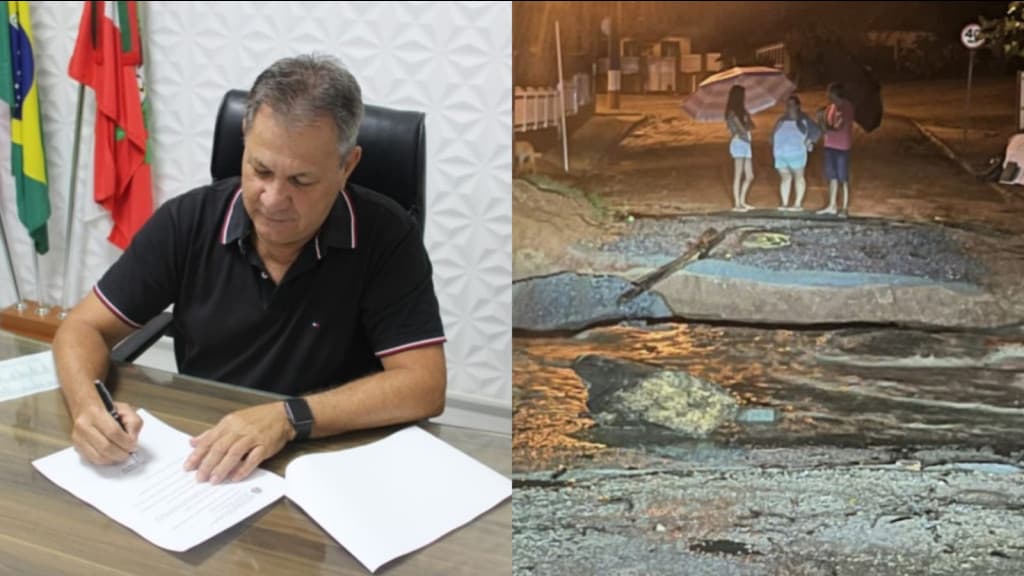Prefeito leva corridão de morador revoltado em São João Batista