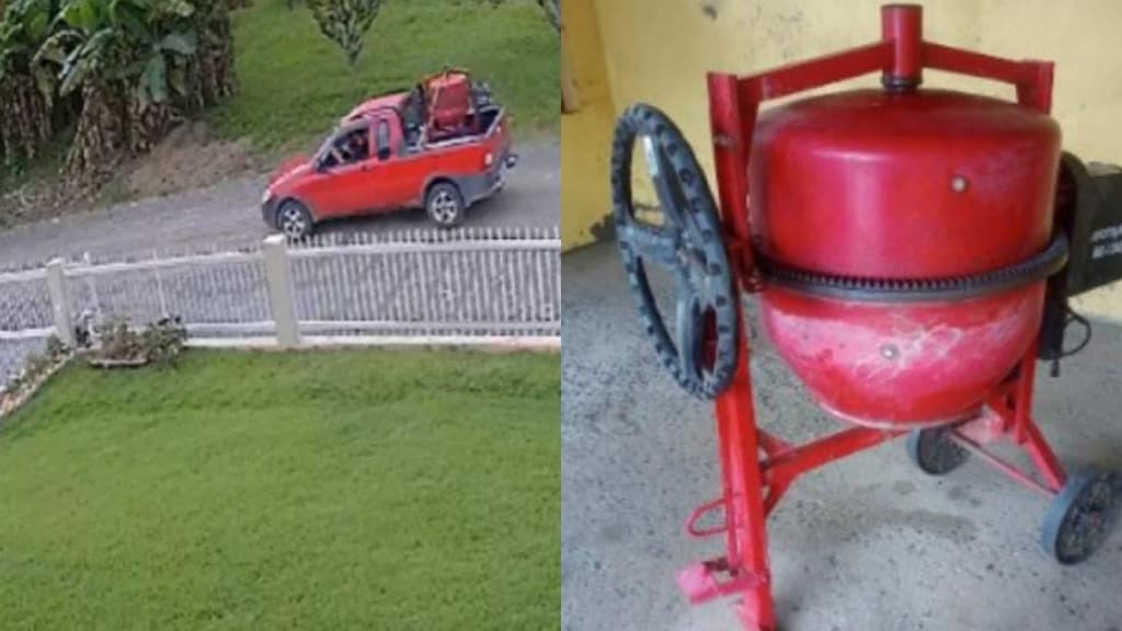Comprador combina horário, chega antes, aproveita ausência do vendedor e leva betoneira