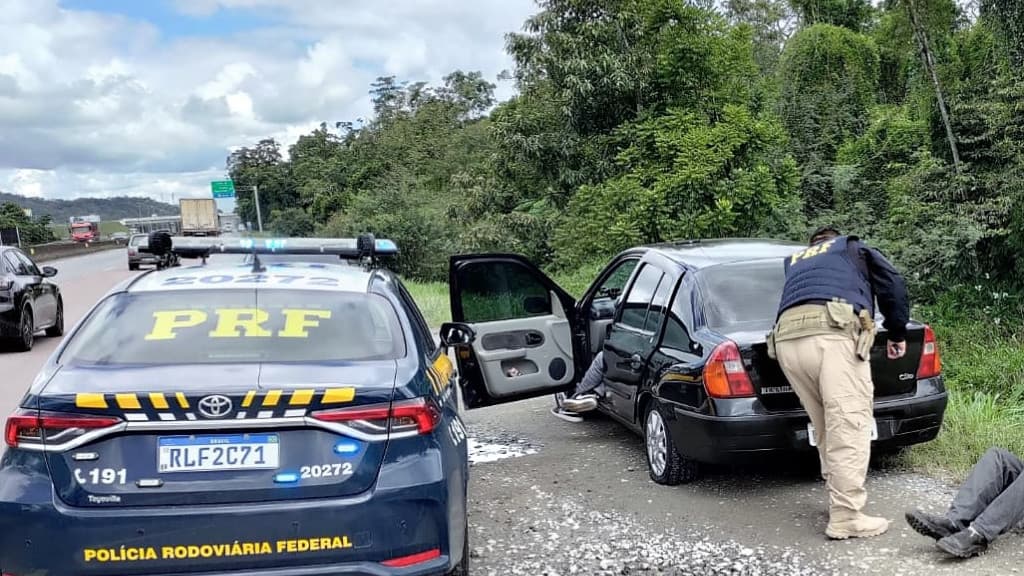 PRF apreende 189 quilos de maconha e skunk na BR-101