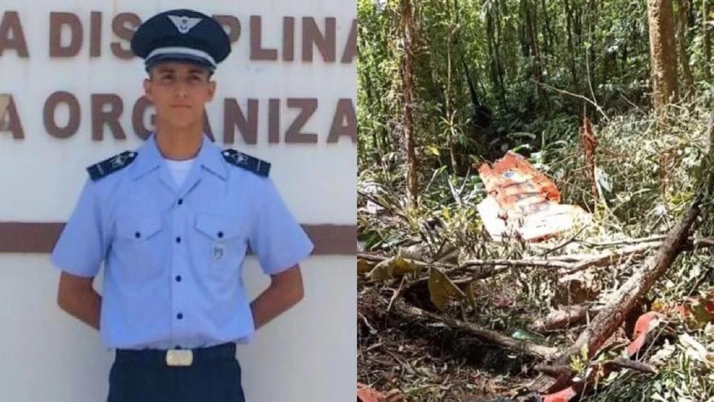 Identificado cadete morto em queda de avião da FAB em Canelinha