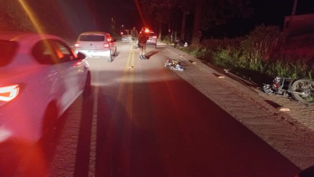 Homem morre atropelado por moto ao atravessar rodovia SC-340