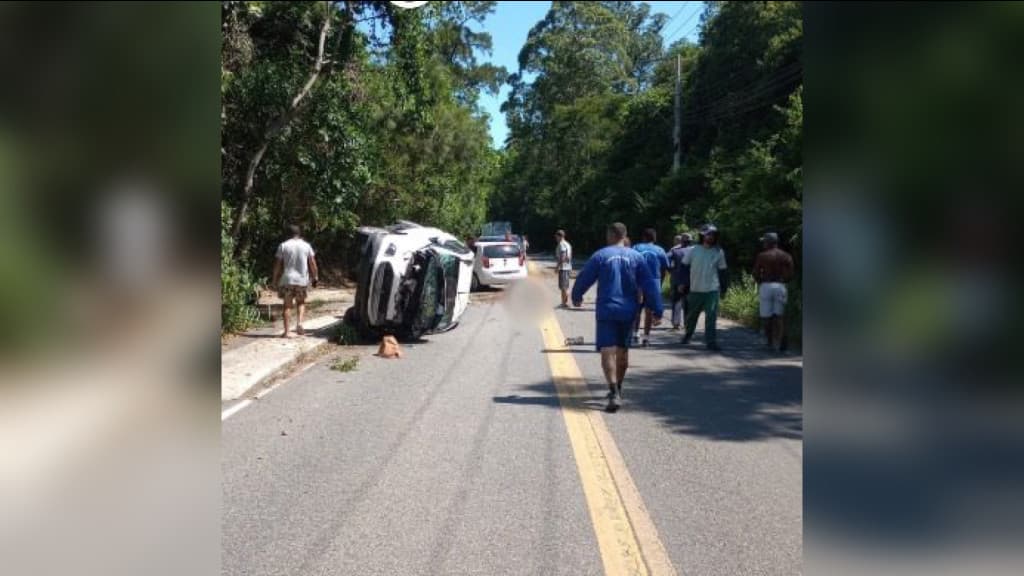 Vítima morre ao ser ejetada de carro durante acidente em Florianópolis