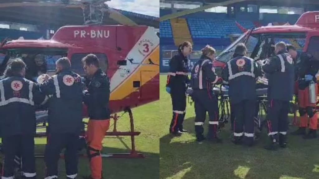 Helicóptero realiza transporte emergencial de bebê com parada cardiorrespiratória
