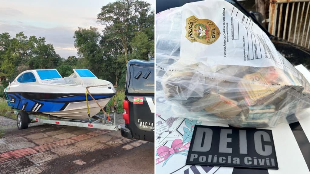 Gaeco apreendeu meio milhão de reais e lancha com ex-prefeito