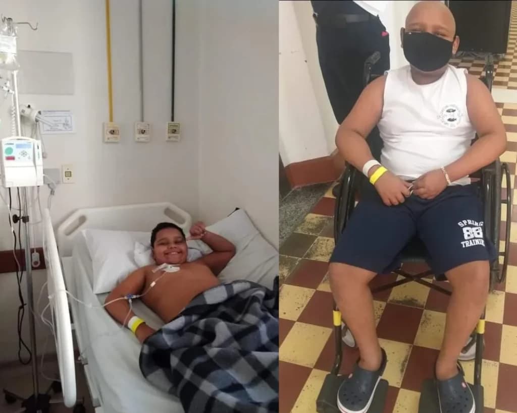 Criança de 10 anos vence câncer raro detectado em quatro partes do corpo