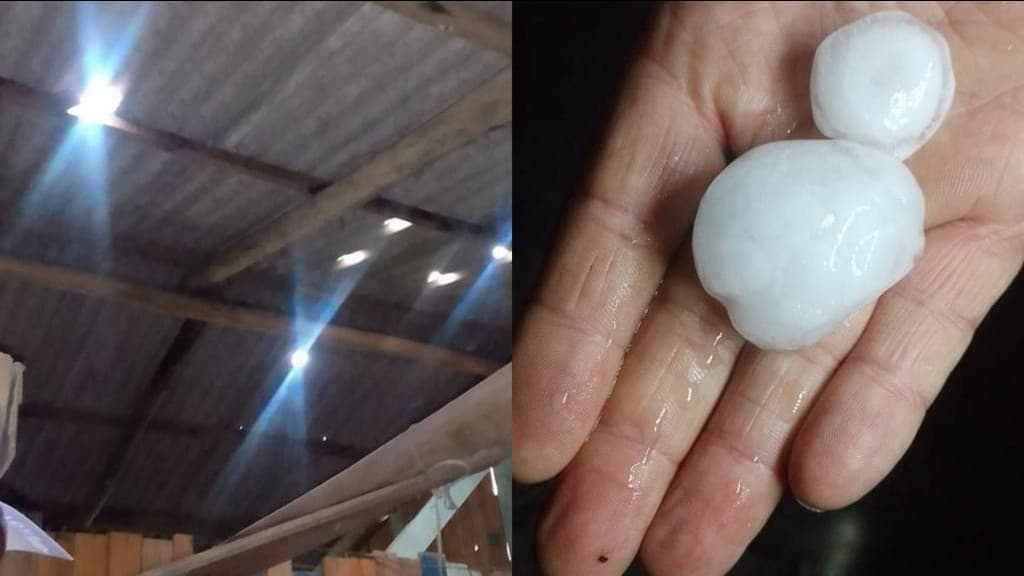 Cidade catarinense decreta situação de emergência após tempestade de granizo