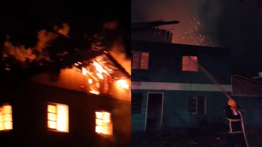 Fogo em cabaré mobiliza bombeiros em SC