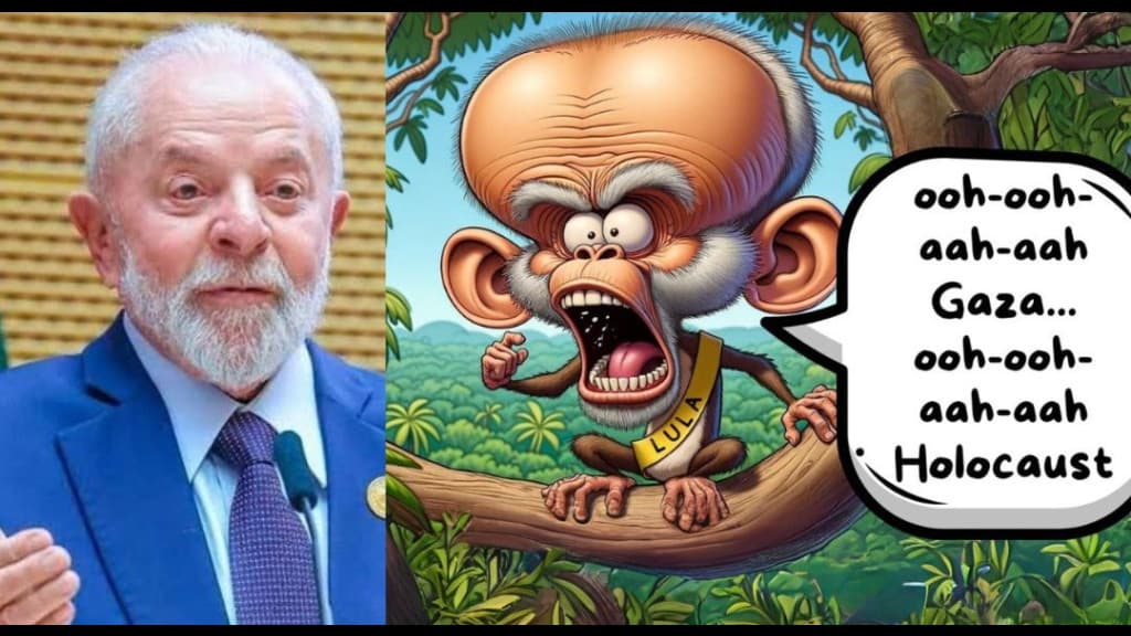 Charge que retrata Lula como um chimpanzé em discurso contra Israel provoca polêmica