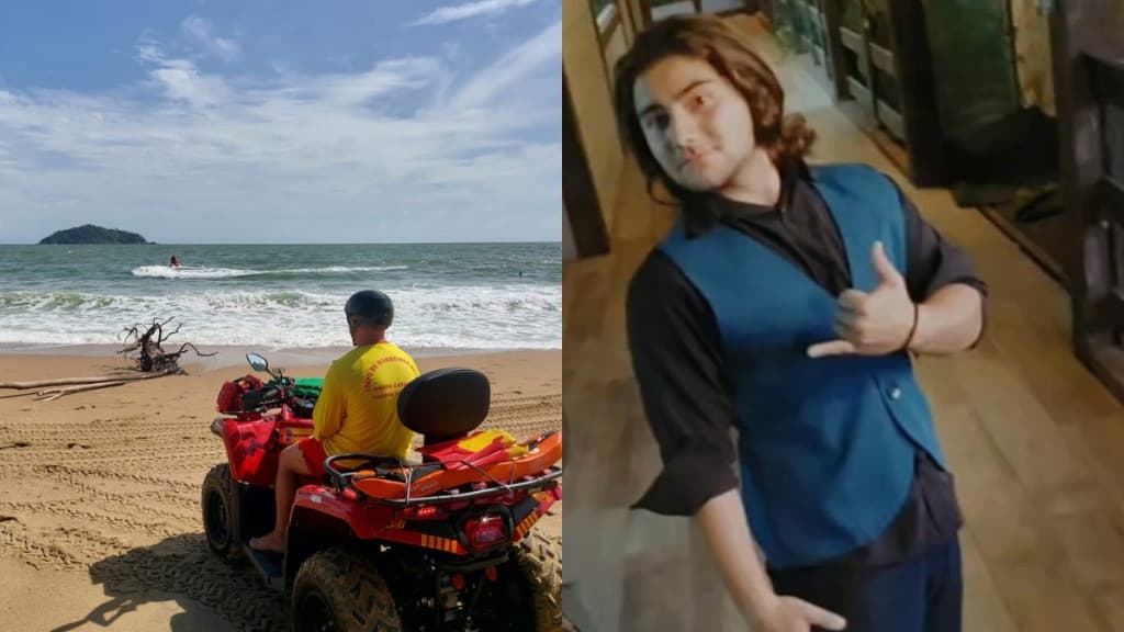 Buscas por jovem desaparecido no mar de Penha são retomadas