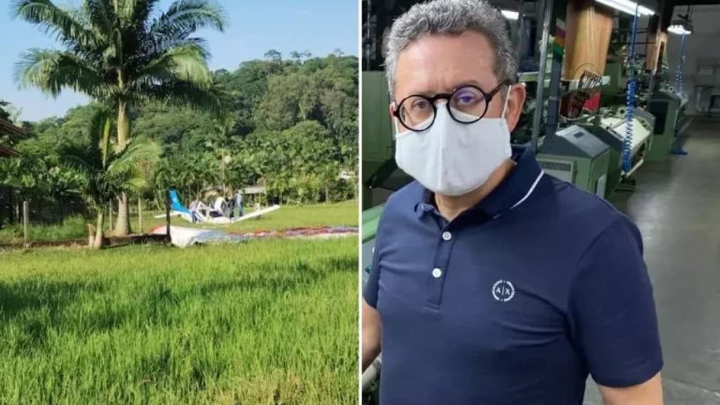Avião que caiu em SC seguia em direção a São Paulo