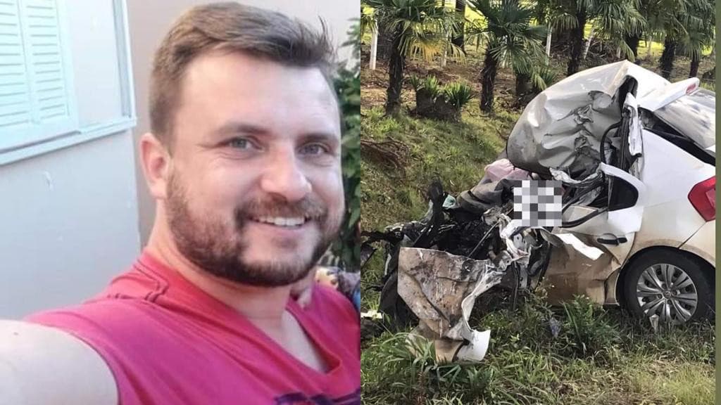 Homem morre após colisão frontal entre carro e caminhão na SC-477