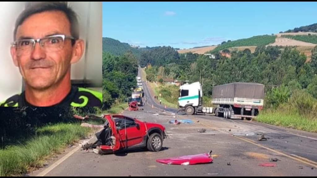 Identificado motorista que morreu após carro partir ao meio em colisão com carreta