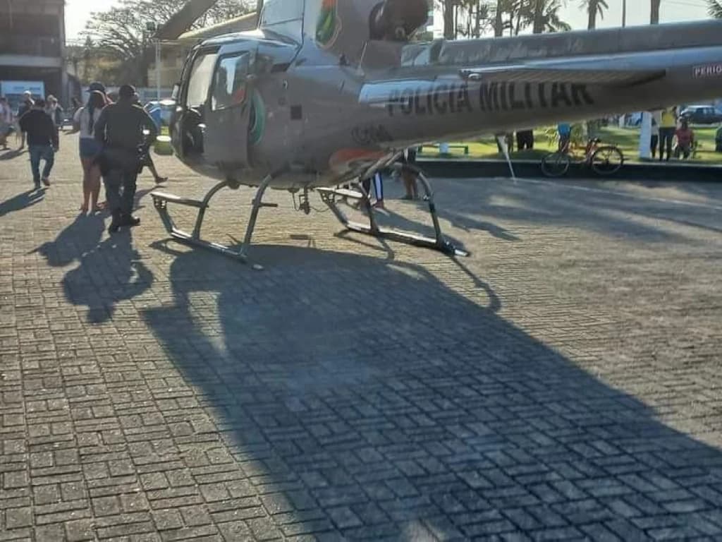 Bêbado quase causa tragédia com helicóptero da PM em Santa Catarina