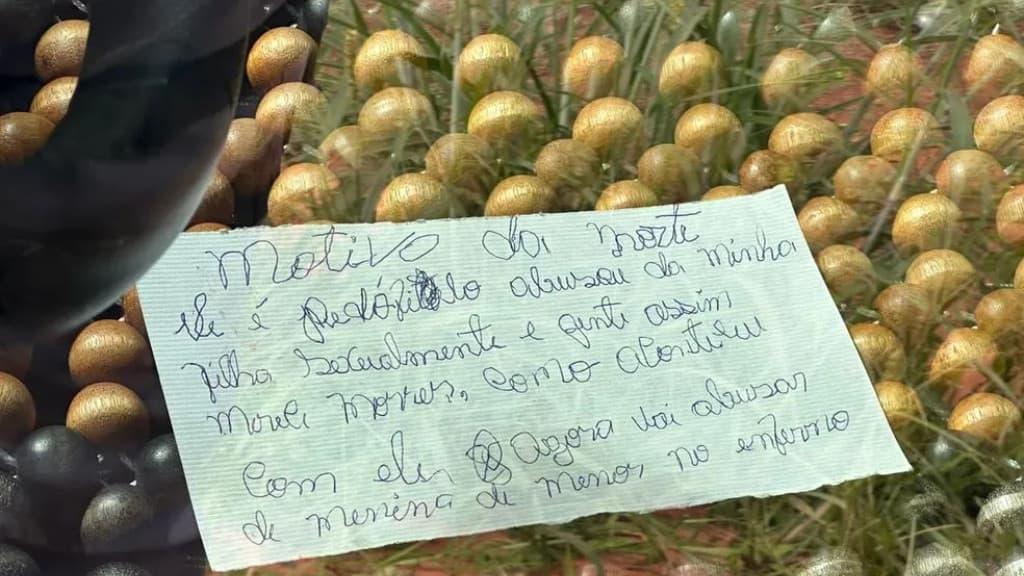 Pai mata motorista de aplicativo e deixa bilhete: “Abusou da minha filha”