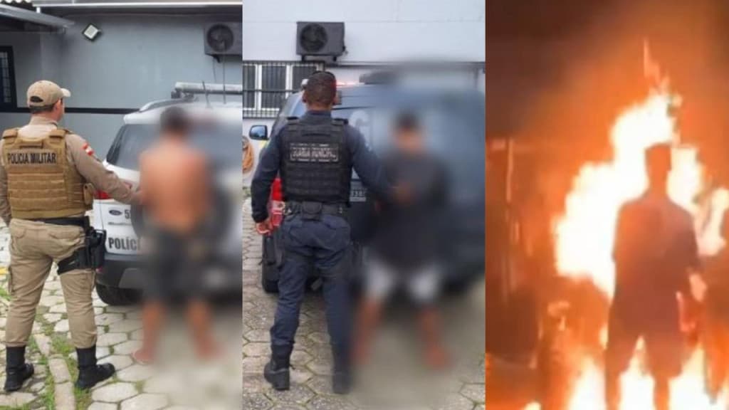 Veículo da Guarda Municipal foi incendiado a mando de traficante, em Balneário Camboriú