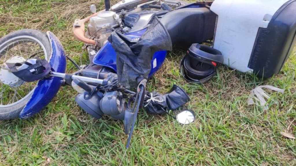 Acidente deixa motociclista ferido em Canelinha