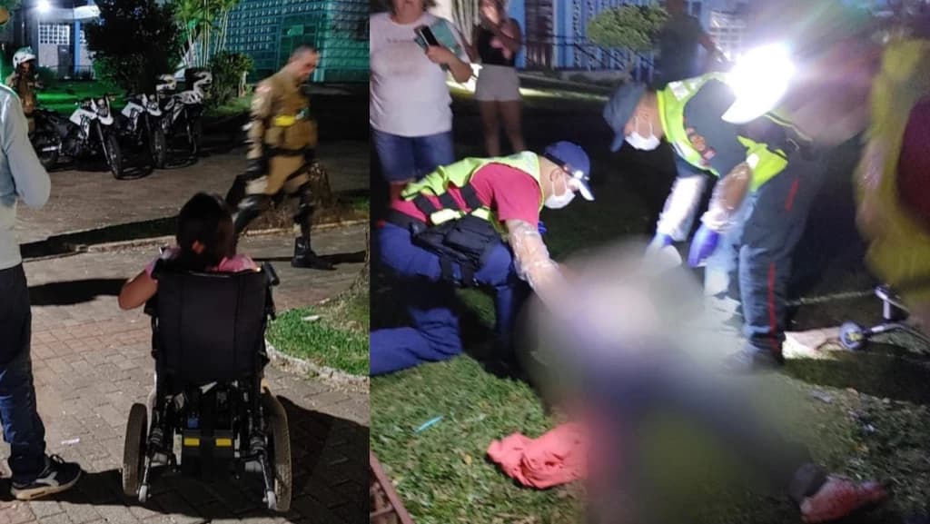 Cadeirante é presa após esfaquear homem que roubou seu celular