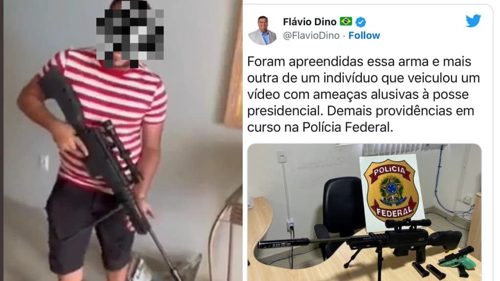 “Arma de guerra” apreendida com “terrorista” era rifle de chumbinho