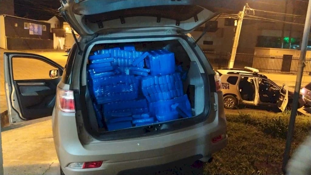 Três homens são presos com quase 400 quilos de maconha após operação da PM