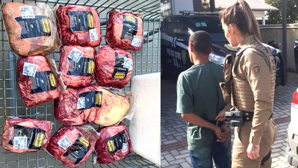 Churrasco cancelado: jovem de Porto Belo é preso tentando furtar carnes