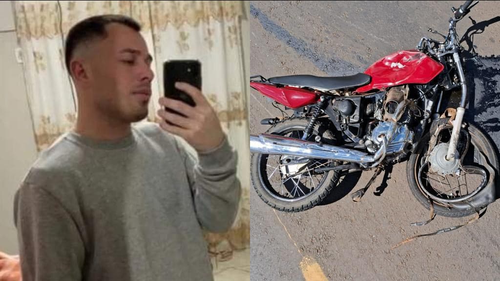 Jovem morre após colisão frontal entre caminhonete e motocicleta