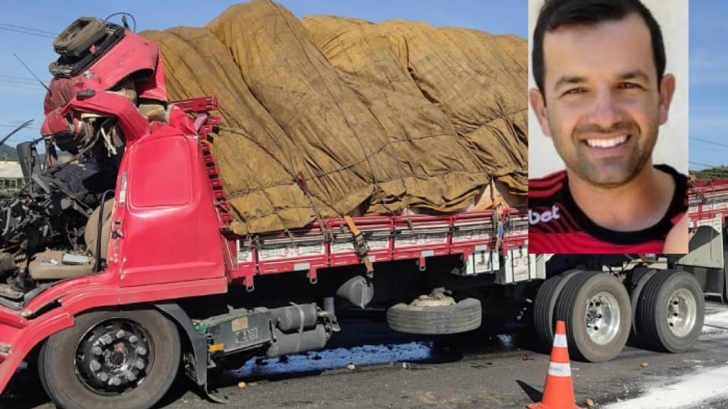 Identificado caminhoneiro que morreu em grave acidente na BR-101, em Palhoça