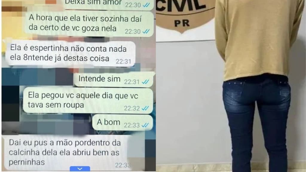 Babá entregava menina de 5 anos para o namorado estuprar; veja mensagens