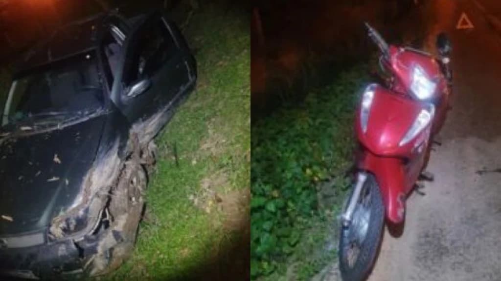 Grave acidente de trânsito deixa dois homens feridos em São João Batista