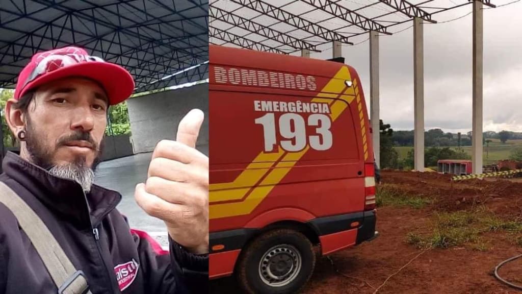Trabalhador morre após queda de estrutura metálica em barracão