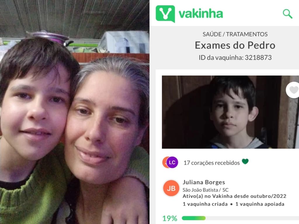 Mãe de São João Batista abre vaquinha para ajudar no tratamento do filho