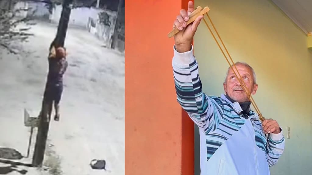 “Sniper” catarinense inova e usa estilingue para combater “nóias” em SC