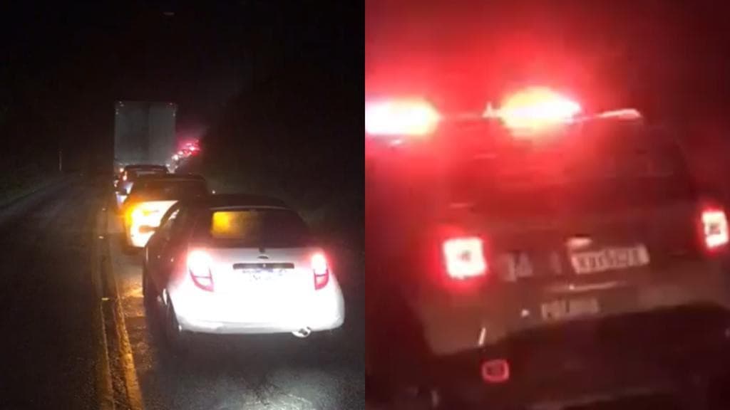 Vazamento de óleo provoca acidentes e congestionamento na SC-108 em São João Batista