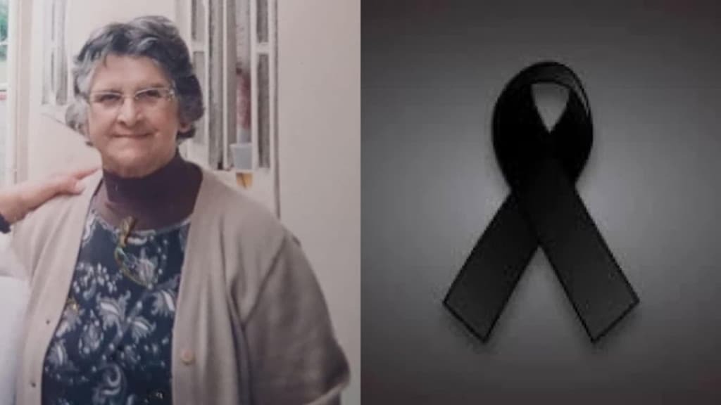 Nota de falecimento de Maria Teresinha dos Anjos