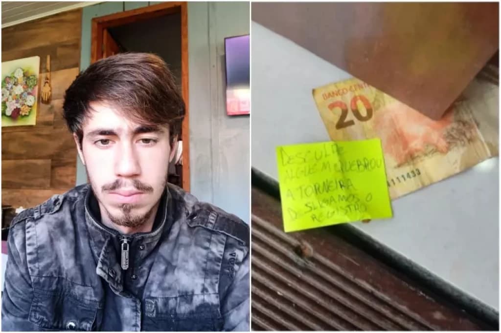 Motoboy é o autor de bilhete após torneira quebrada em SC