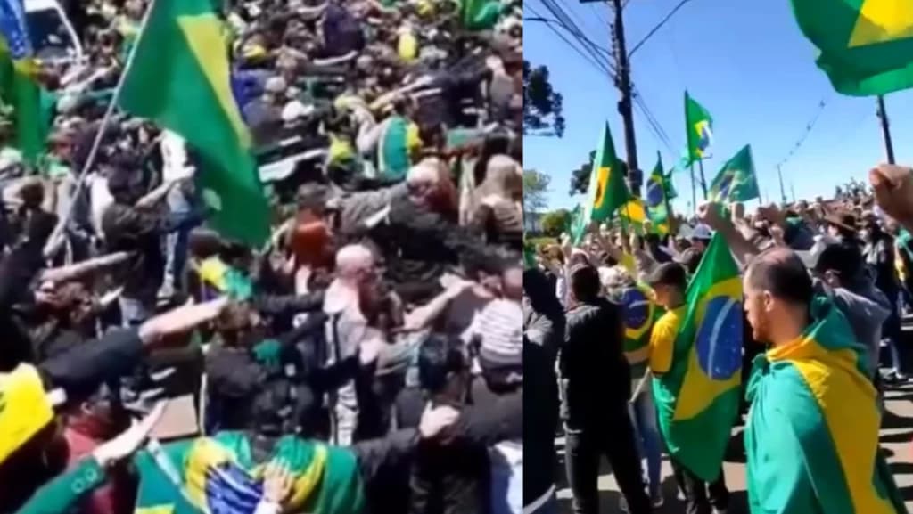 Gaeco confirma que gesto em manifestação não era saudação nazista