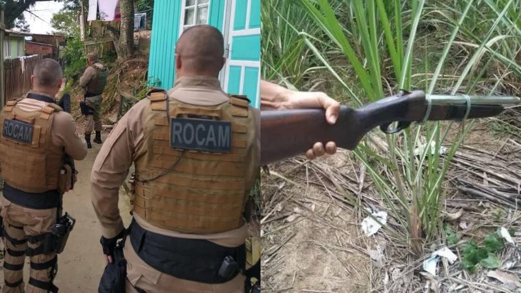 Marido ameaça matar esposa com calibre 12 e se entrega à polícia após três horas