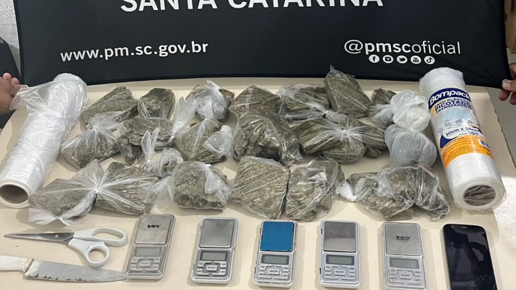 Homem é preso por tráfico de drogas em Itapema