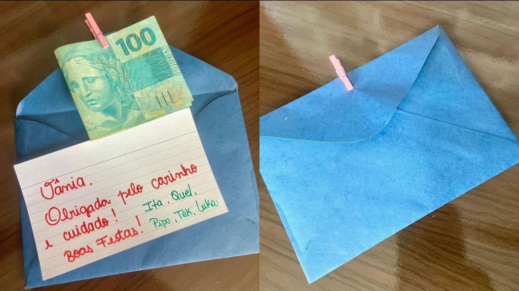 Artista encontra bilhete com dinheiro na rua, divulga na internet e encontra dona